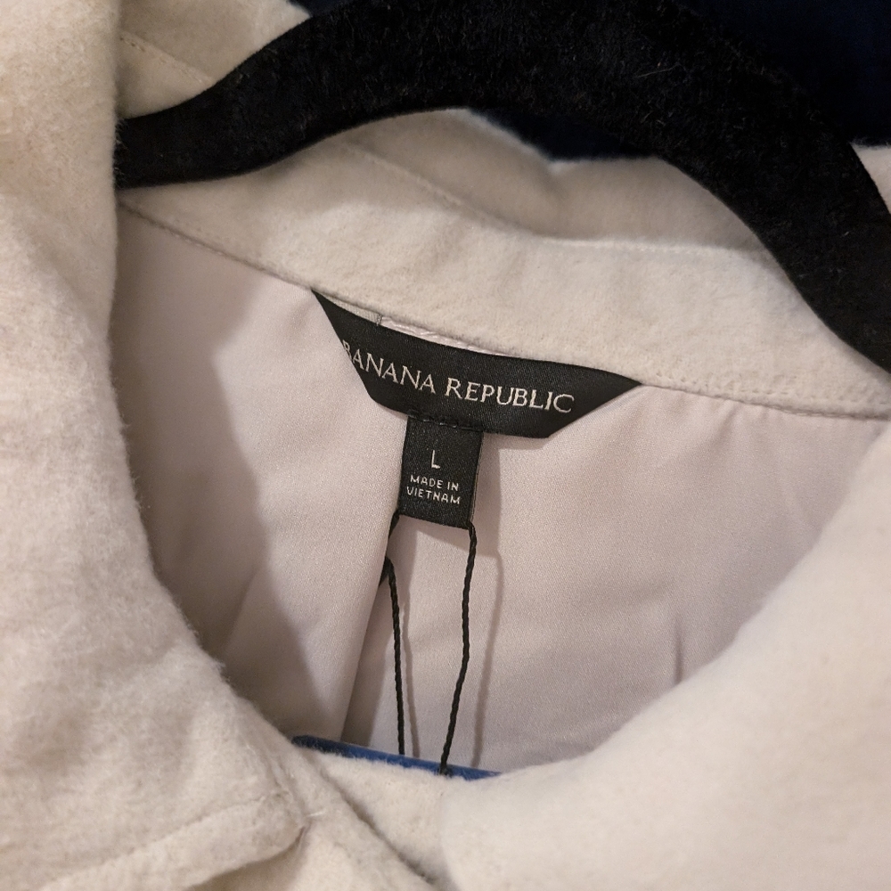 Banana Republic Cream Jacket with Snap Buttons - Picture 6 of 16